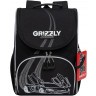 Рюкзак школьный GRIZZLY с мешком RAm-485-8/3 черный