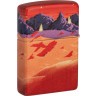 Зажигалка ZIPPO Mars Design с покрытием 540 Matte, латунь/сталь, красная, матовая, 38x13x57 мм