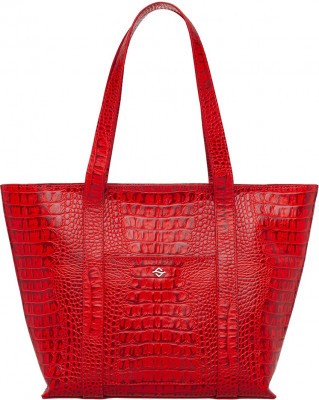 Женская кожаная сумка Meldon Red Cayman