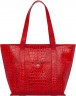 Женская кожаная сумка Meldon Red Cayman