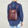 Кожаный женский рюкзак-трансформер Eden Burgundy