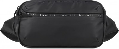 Сумка на пояс BUGATTI Blanc, чёрная, 26х5,5х13,5 см, 49660401