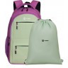 Рюкзак TORBER CLASS X, розовый/салатовый, 45 x 30 x 18 см + Мешок для сменной обуви в подарок!