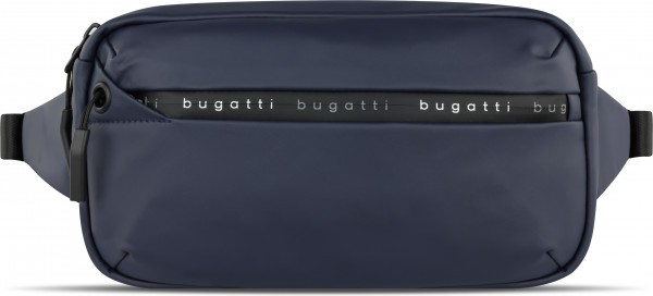 Сумка на пояс BUGATTI Blanc, синяя, 26х5,5х13,5 см, 49660405