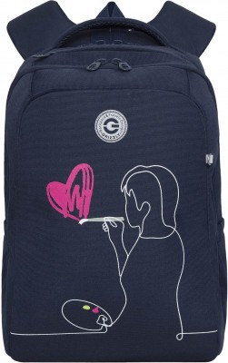 Рюкзак школьный Grizzly RG-366-3/1 синий