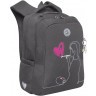 Рюкзак школьный Grizzly RG-366-3/2 серый
