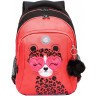 Рюкзак школьный GRIZZLY RG-561-3/1 черный - оранжевый