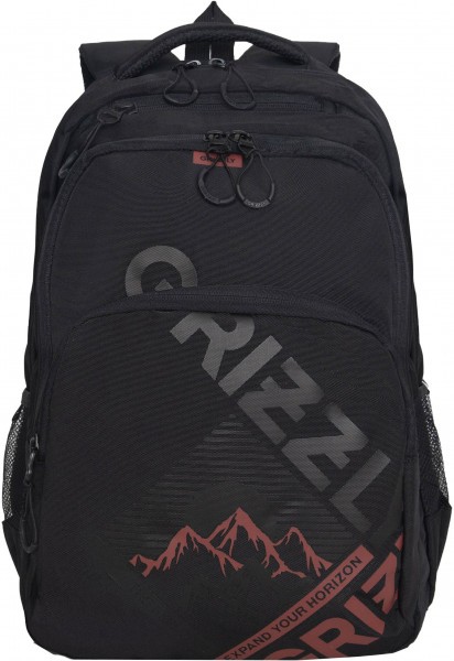 Рюкзак GRIZZLY RU-530-4/3 черный - терракот
