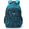 Рюкзак школьный TORBER CLASS X, голубой с орнаментом