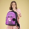 Рюкзак школьный GRIZZLY RG-561-3/2 черный - лиловый
