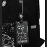 Рюкзак Grizzly школьный с картхолдером на держателе RAw-695-4/1 черный