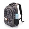 Рюкзак школьный TORBER CLASS X, серый с орнаментом