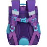 Рюкзак школьный GRIZZLY с мешком RAm-484-2/2 фиолетовый
