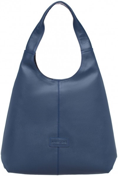Женская кожаная сумка-хобо Mia Dark Blue