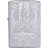Зажигалка ZIPPO Harley-Davidson® c покрытием Satin Chrome™, латунь/сталь, серебристая, 38x13x57 мм