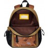 Рюкзак школьный TORBER CLASS X Mini, хаки с орнаментом, полиэстер 900D + Мешок для сменной обуви в подарок!