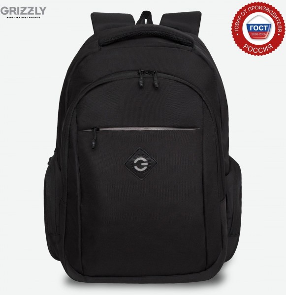 Рюкзак Grizzly RQ-310-2/4 черный - черный