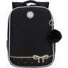 Рюкзак школьный GRIZZLY RAw-496-1/2 черный - золото