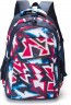 Рюкзак школьный TORBER CLASS X, темно-синий с розовым орнаментом