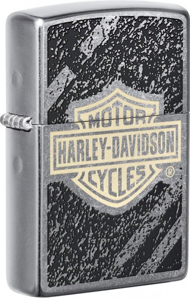 Зажигалка ZIPPO Harley-Davidson® с покрытием Street Chrome™, латунь/сталь, серебристая, 38x13x57 мм