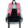 Рюкзак школьный TORBER CLASS X Mini, розовый/зелёный с орнаментом, полиэстер + Мешок для обуви в подарок