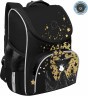 Рюкзак школьный GRIZZLY с мешком RAm-584-7/2 черный - золотой