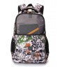 Рюкзак школьный TORBER CLASS X, черно-белый с рисунком
