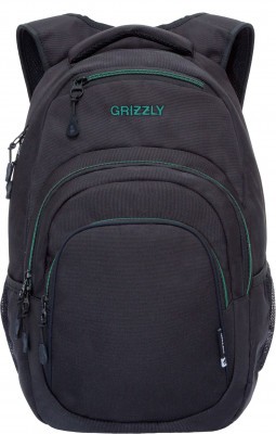 Рюкзак Grizzly RQ-003-31/2 черный - бирюзовый