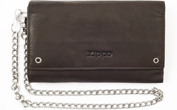 Бумажник байкера ZIPPO мокко, натуральная кожа 2005129