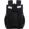 Рюкзак школьный GRIZZLY с мешком RAm-585-1/1 черный
