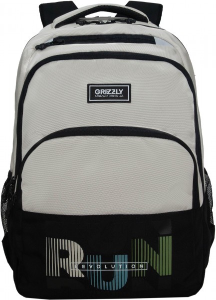 Рюкзак GRIZZLY RU-530-6/4 черный - кремовый