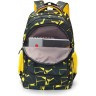 Рюкзак школьный TORBER CLASS X, черно-желтый с орнаментом