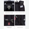 Рюкзак школьный RAf-393-4/3 черный - серый