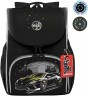 Рюкзак школьный с мешком RAm-585-2/1 черный - серый
