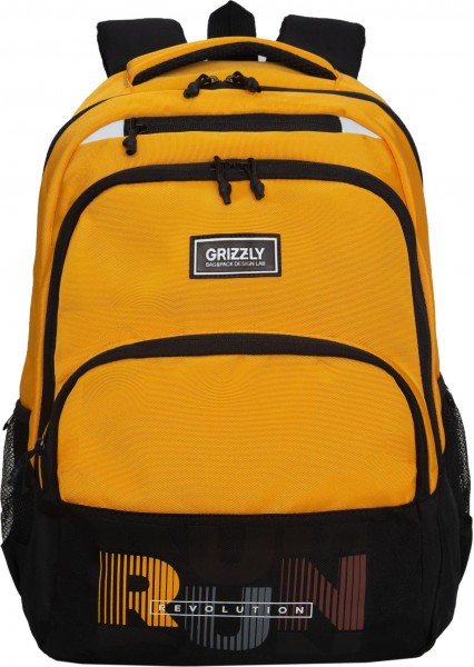 Рюкзак GRIZZLY RU-530-6/5 черный - желтый