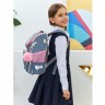 Рюкзак школьный с мешком RAm-384-9/1 серый