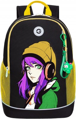 Рюкзак школьный GRIZZLY RG-563-12/1 чёрный