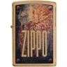 Зажигалка ZIPPO Rusty Plate с покрытием Brushed Brass, латунь/сталь, золотистая, 38x13x57 мм