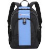 Рюкзак школьный WENGER, чёрный/голубой 17222315