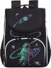 Рюкзак школьный с мешком RAm-585-4/2 черный - бирюзовый