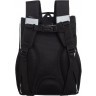 Рюкзак школьный GRIZZLY с мешком RAm-585-4/2 черный - бирюзовый