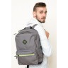 RQL-218-9 Рюкзак GRIZZLY (/4 серый - салатовый)
