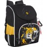 Рюкзак школьный GRIZZLY с мешком RAm-585-5/1 черный - оранжевый