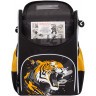 Рюкзак школьный GRIZZLY с мешком RAm-585-5/1 черный - оранжевый