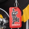 Рюкзак школьный GRIZZLY с мешком RAm-585-5/1 черный - оранжевый