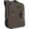 Рюкзак школьный GRIZZLY RB-456-2/3 хаки - салатовый