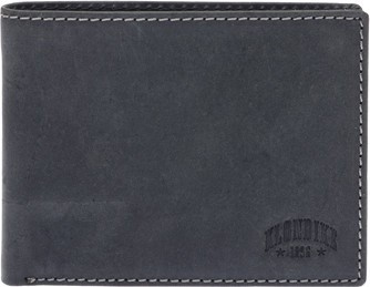 Бумажник KLONDIKE Yukon, натуральная кожа черный KD1117-01