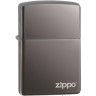 Зажигалка ZIPPO Classic с покрытием Black Ice®, латунь/сталь, чёрная, глянцевая, 38x13x57 мм № 150ZL