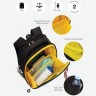 Рюкзак школьный RAf-393-2/2 черный - желтый