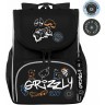 Рюкзак школьный GRIZZLY с мешком RAm-585-6/1 черный